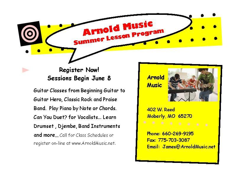 Cool Stuff This Summer At Arnold Music